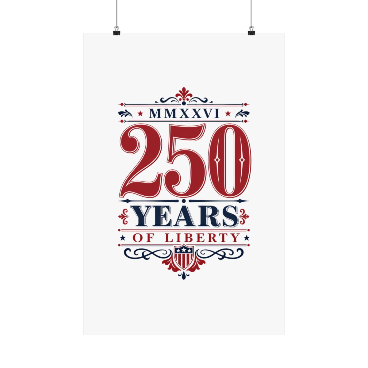 250 Years Broadside — Ivory White