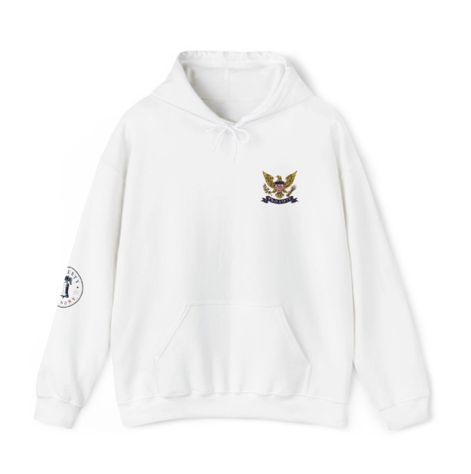Eagle Crest Hoodie — Ivory White