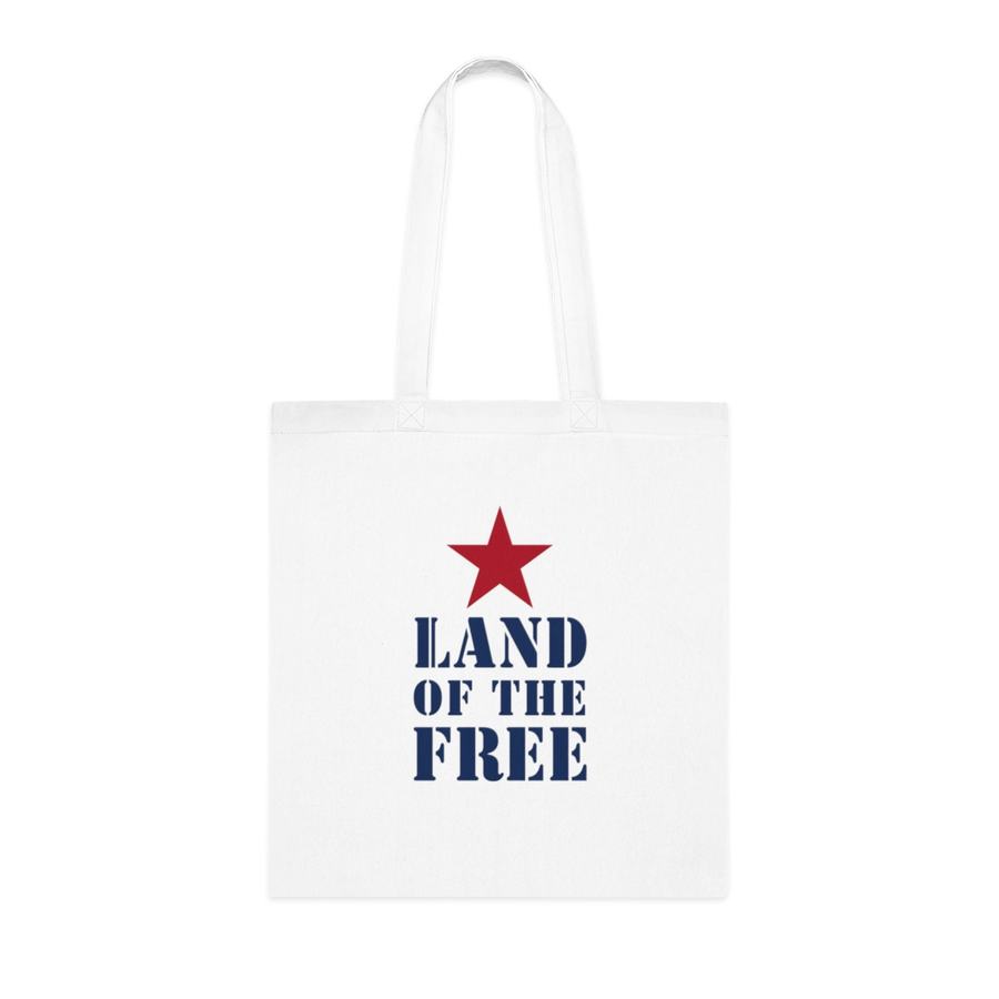 Land of the Free Tote — Ivory White